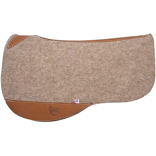 Billy Royal Wool Contour Trail Horse Saddle Pad | 3/4" Needled Wool Felt | Moisture-Wicking Western Saddle Pad for Trail, English, or Barrel Saddles