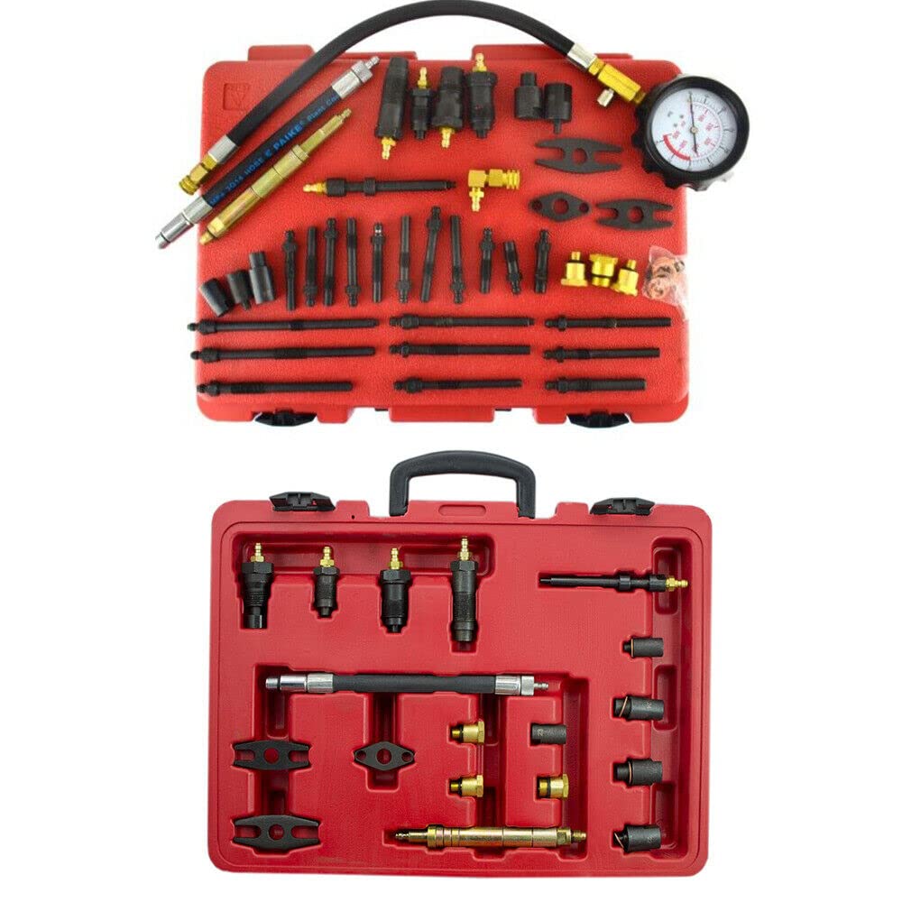 Comprobador de compresión, 40 bar, manómetro de presión para coches, camiones, barcos, gasolina para motores de gasolina y diésel, comprobador de presión de aceite