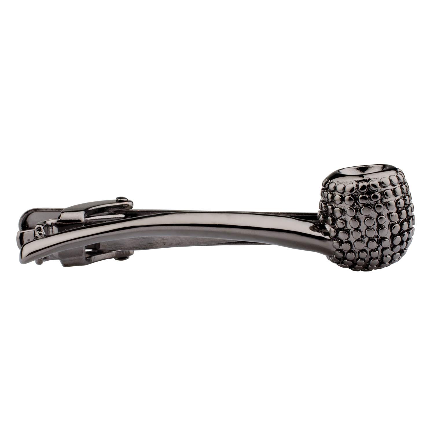 the tie hub Smoke Pipe Gunmetal Clip Tack Tie Pin for Men-picture-16