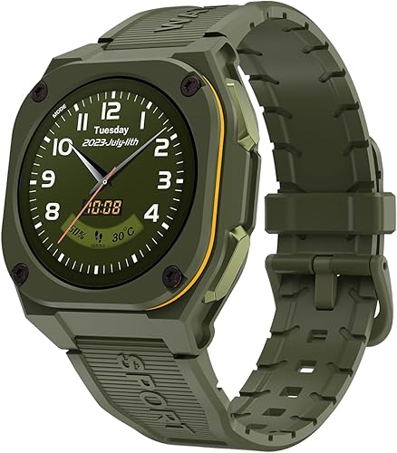 Easfone B3 Sport Smart Watch, AMOLED de 1.28 pulgadas, IP68, impermeable, reloj de fitness con Bluetooth para Android y iPhone con monitor de