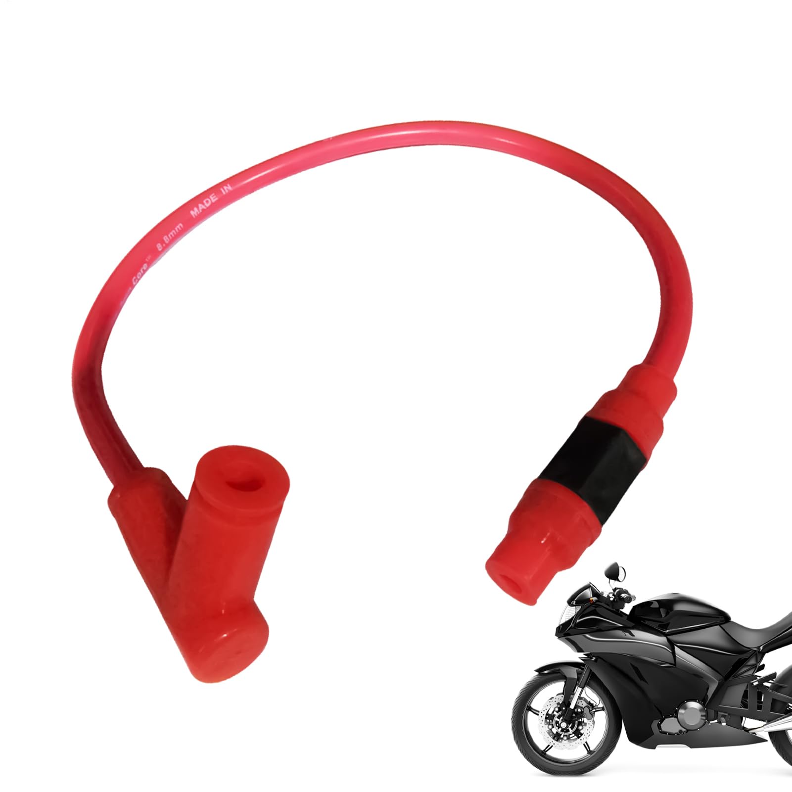 Motorcycle Ignition Coil - Spark Plug Cable | High Voltage Pack, Engine Replacement Coil, ATV Booster Cable For Enhanced Performance In Scooters And Motorcycles