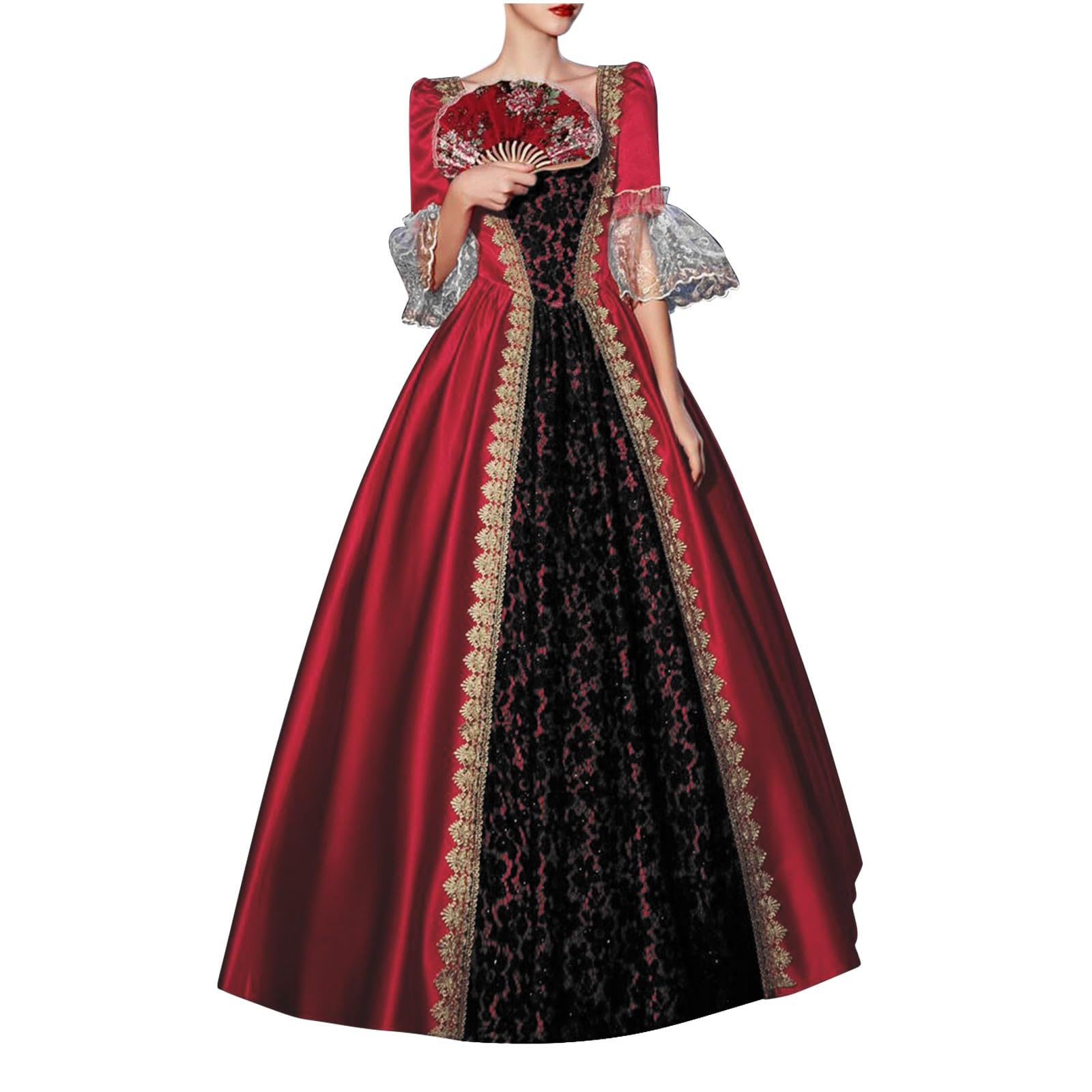 Plus Maat Retro Trouwjurken, Kanten Van Lange Mouwen Trouwjurk Plus Maat: Victoriaans Geïnspireerde Witte Korset Veter Up Bruidsjurk, Maskerade Baljurk Alternatief Van 140,32 € | DHgate