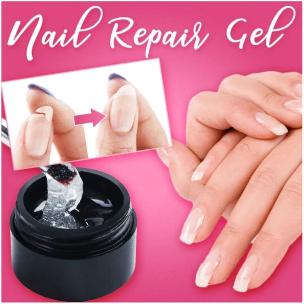 5ml Instant Cracked Nail Repair Gel, Strengthener, Phototherapy Glue - Recovery for Restore Weak, Broken, Damaged Nails - Instantly Fill in and Fix Cracks Flawlessly (1pc)