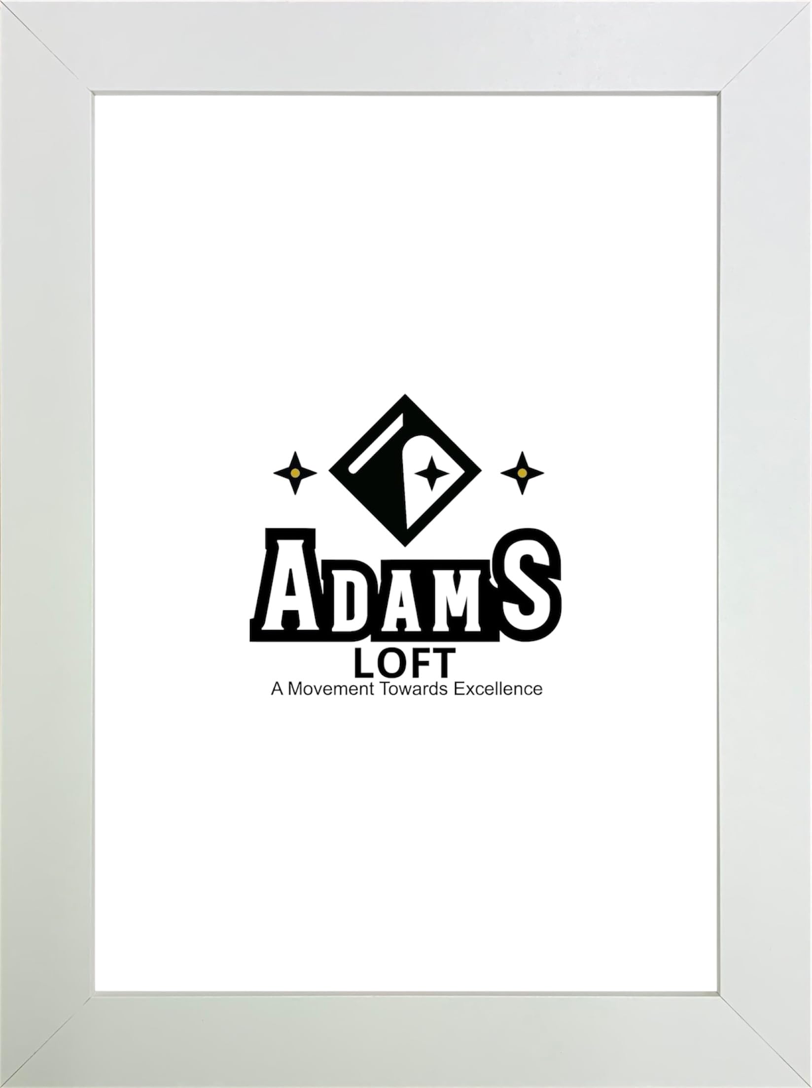 Adams Loft White A4 Picture Frame – Handmade A4 Frame for Photo, Poster, Certificate – Premium Picture Frame with Safe Perspex Front (White, A4 (21 x 29.7cm))