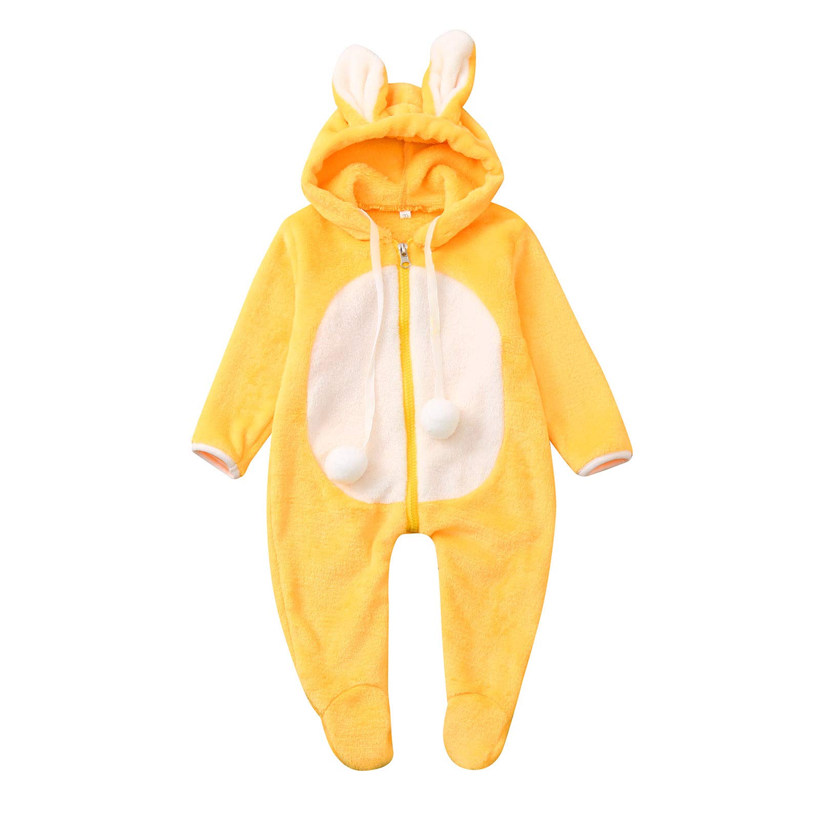 Toddler Baby Boys Girls Winter Cute Ear Jumpsuit Romper Warm Outwear Summer Baby Clothes 0to3 Months