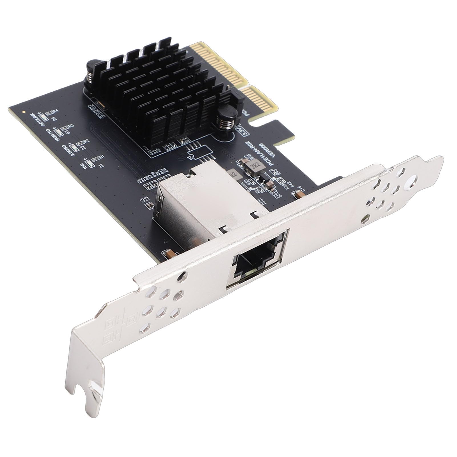 Luqeeg Scheda di Rete Gigabit PCIe 4X, Adattatore Ethernet da 10 Gbps, Scheda di Rete Server con Chip Realtek RTL8127AT, Ideale per, Desktop, Server, PC, NAS e Data Center