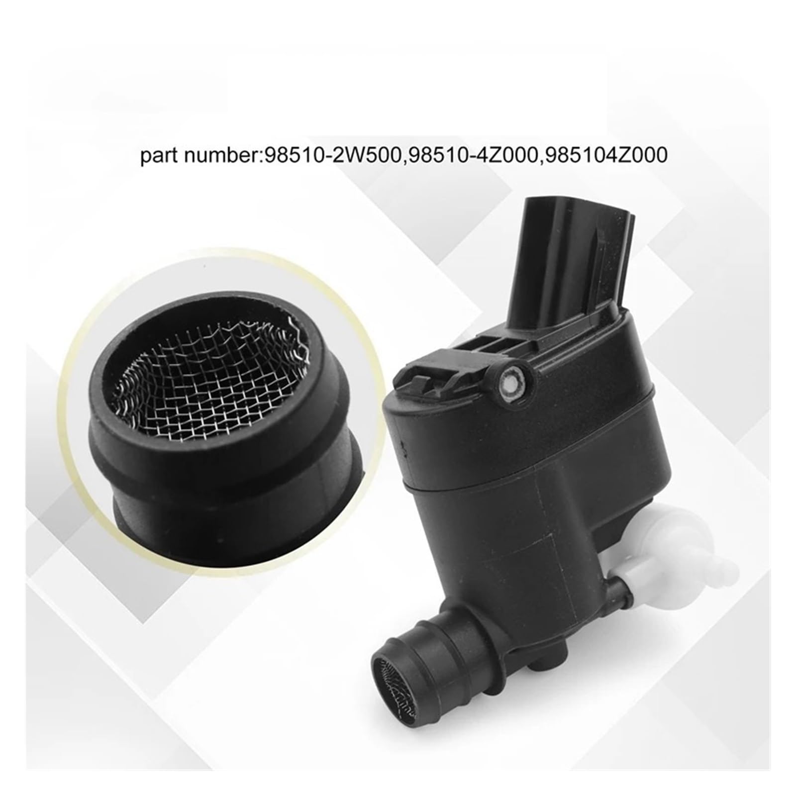 2X Motore Pompa Liquido Lavavetri,Compatible With KIA
