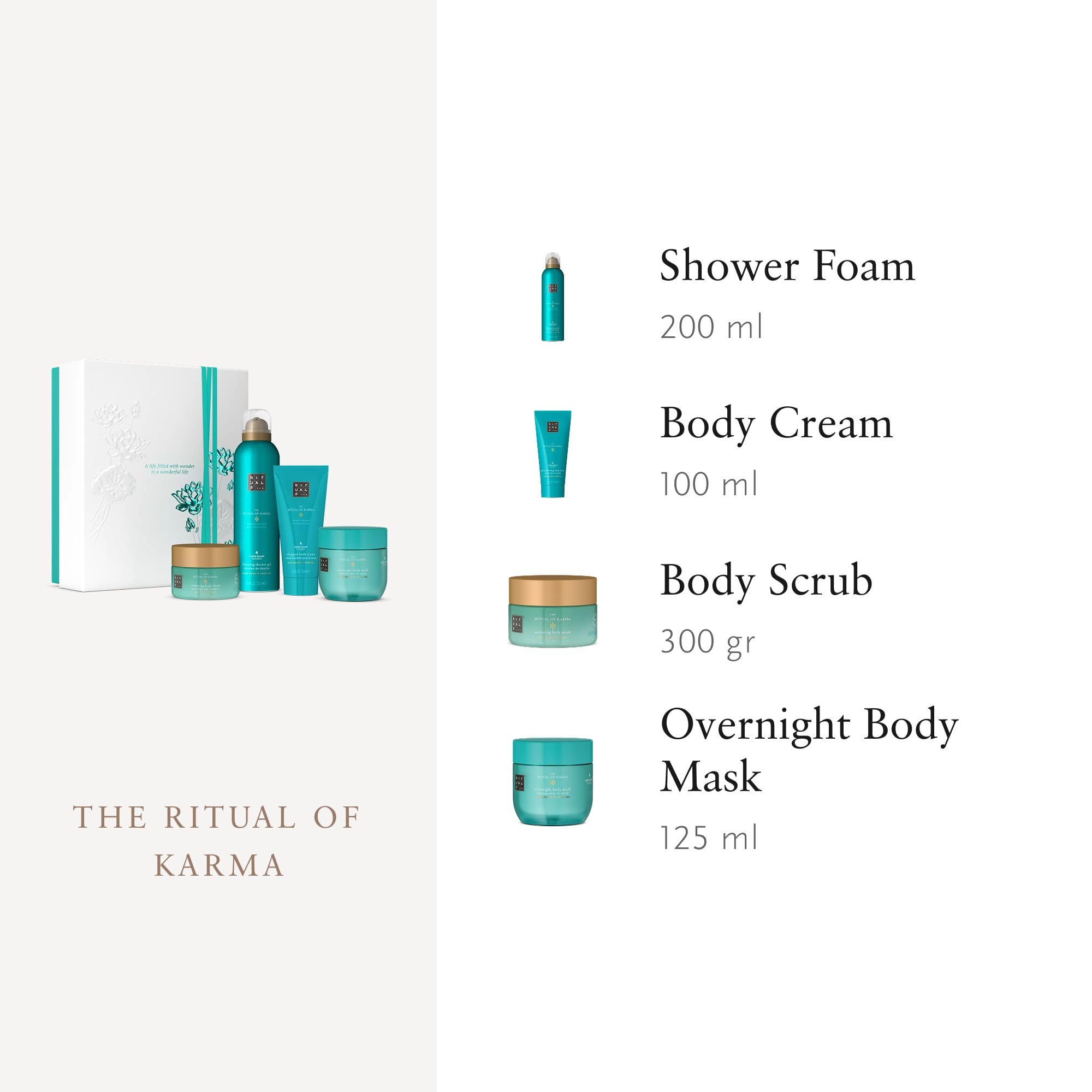 RITUALS Cofanetto regalo donna The Ritual of Karma, Medium – Fiore di Loto e tè Bianco