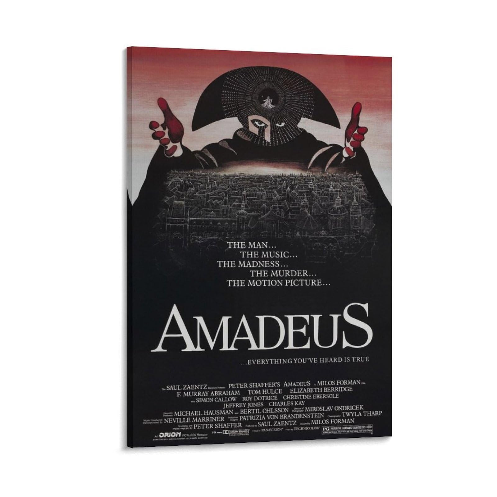 Amazon.co.jp: アマデウス 映画ポスター Amadeus プリント キャンバス