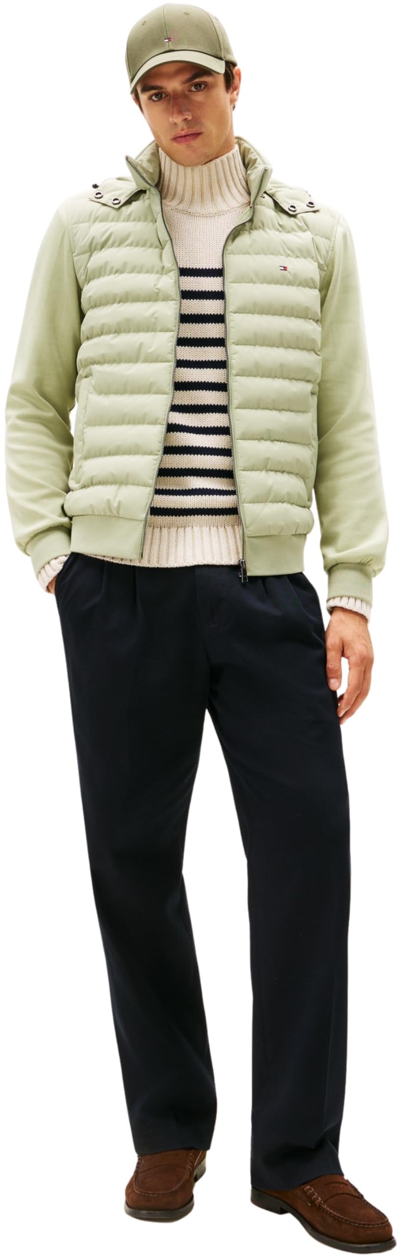 Tommy Hilfiger Mix Media Hooded Zip Through