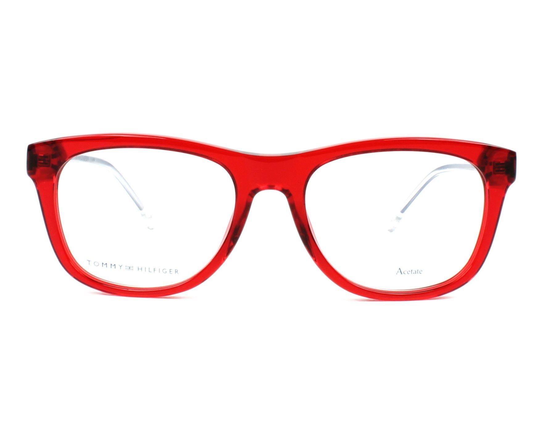 Tommy Hilfiger Okulary przeciwsłoneczne dla dzieci uniseks, czerwony, 49