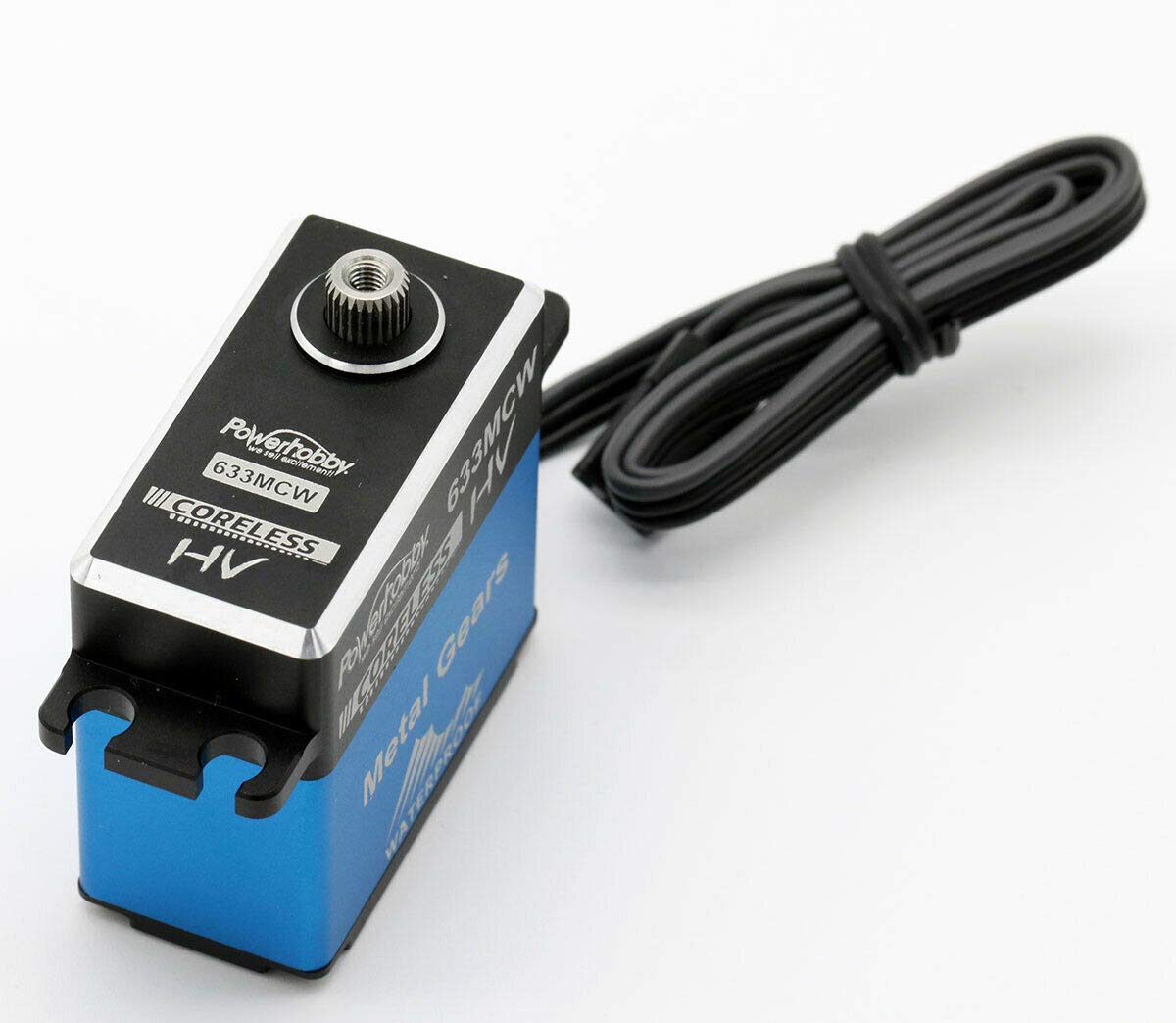 Servo Powerhobby 633MCW HV Impermeable - Engranajes De Acero Sin Núcleo, Estuche De Aluminio, Nuevo