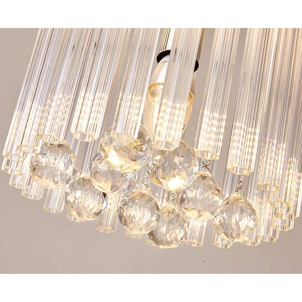 Żyrandol, luksusowa willa dwupoziomowa klatka schodowa kryształowa długa lampa sufitowa LED ciepłe światło dekoracja hotelu 65 x 65 x 180 cm światło sufitowe