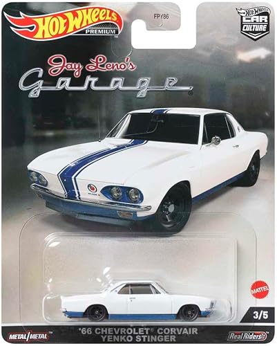 Miniatura 6 de Hot Wheels Car Culture Circuit Legend, Premium 164 Escala fundida a presión Chevy Corvair Yenko Stinger Car, vehículo coleccionable