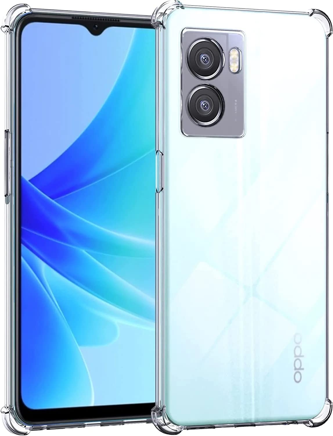 ZubitechCase for OPPO A57 4G Clear Case Cover Soft Flexible Transparent Silicone TPU Back Cover Full Camera Protection with Shockproof Bumper Corner (OPPO A57 4G)