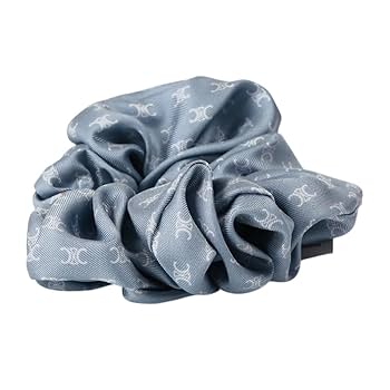 国内完売色*CELINE*クチュール シュシュ トリオンフ ブルー Amazon | [セリーヌ] ヘアアクセサリー シュシュ ヘアゴム