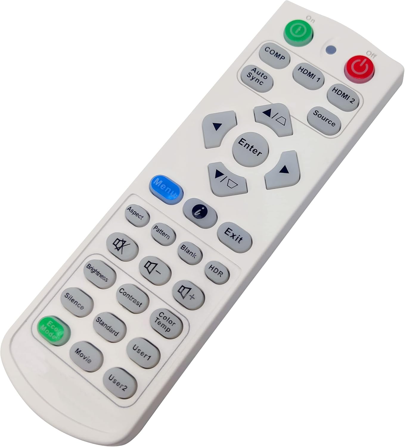 Compatible Remote Control A-00010094 for ViewSonic PX727-4K, PX747-4K Projectors, with Backlit