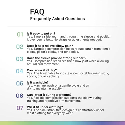 Vista 8 de Modvel Paquete de 2 coderas – Coderas de compresión para codo de golfista para aliviar el dolor en las articulaciones, recuperación, apoyos