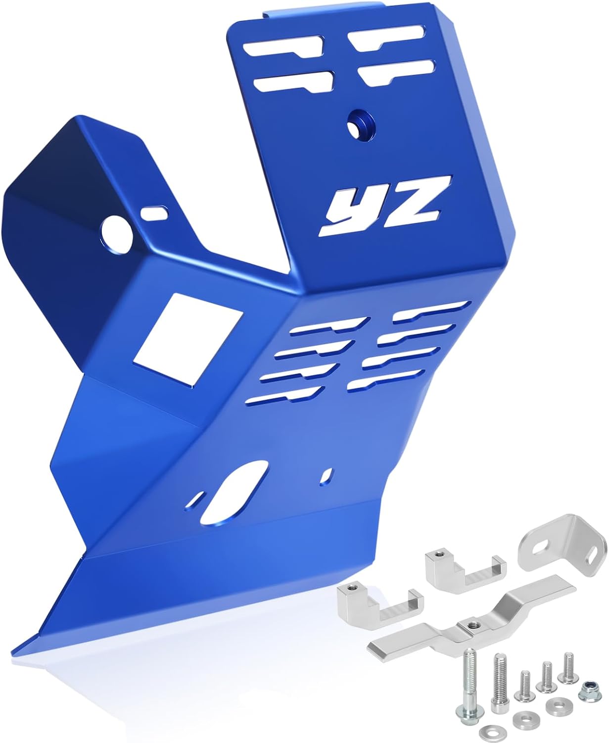 YZ250 Skid Plate Engine Mud Guard Bash Cover Protector Compatible with YZ 250 YZ250X 2005-2024 Motorcycle Engine Guard (Blue)