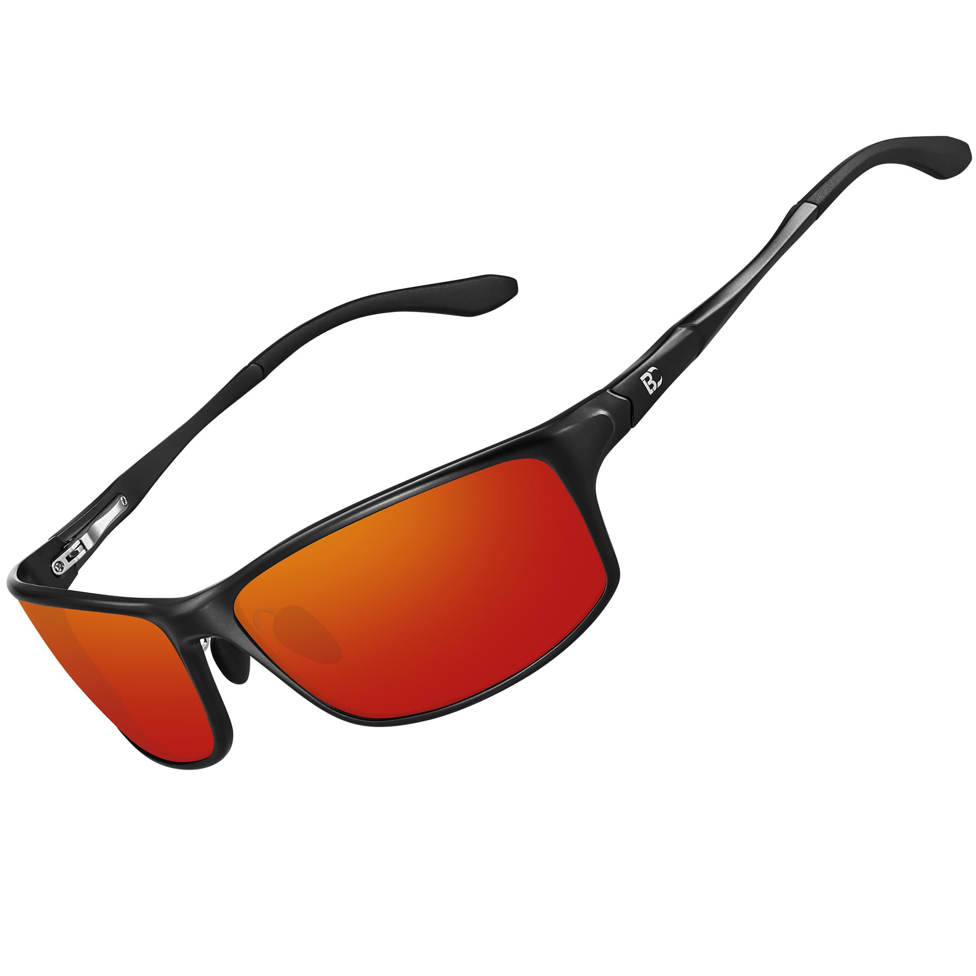 BIRCEN Polarized Mens Sunglasses: UV Protection Sports Shades for Men Women Sport Driving with Al-Mg Frame