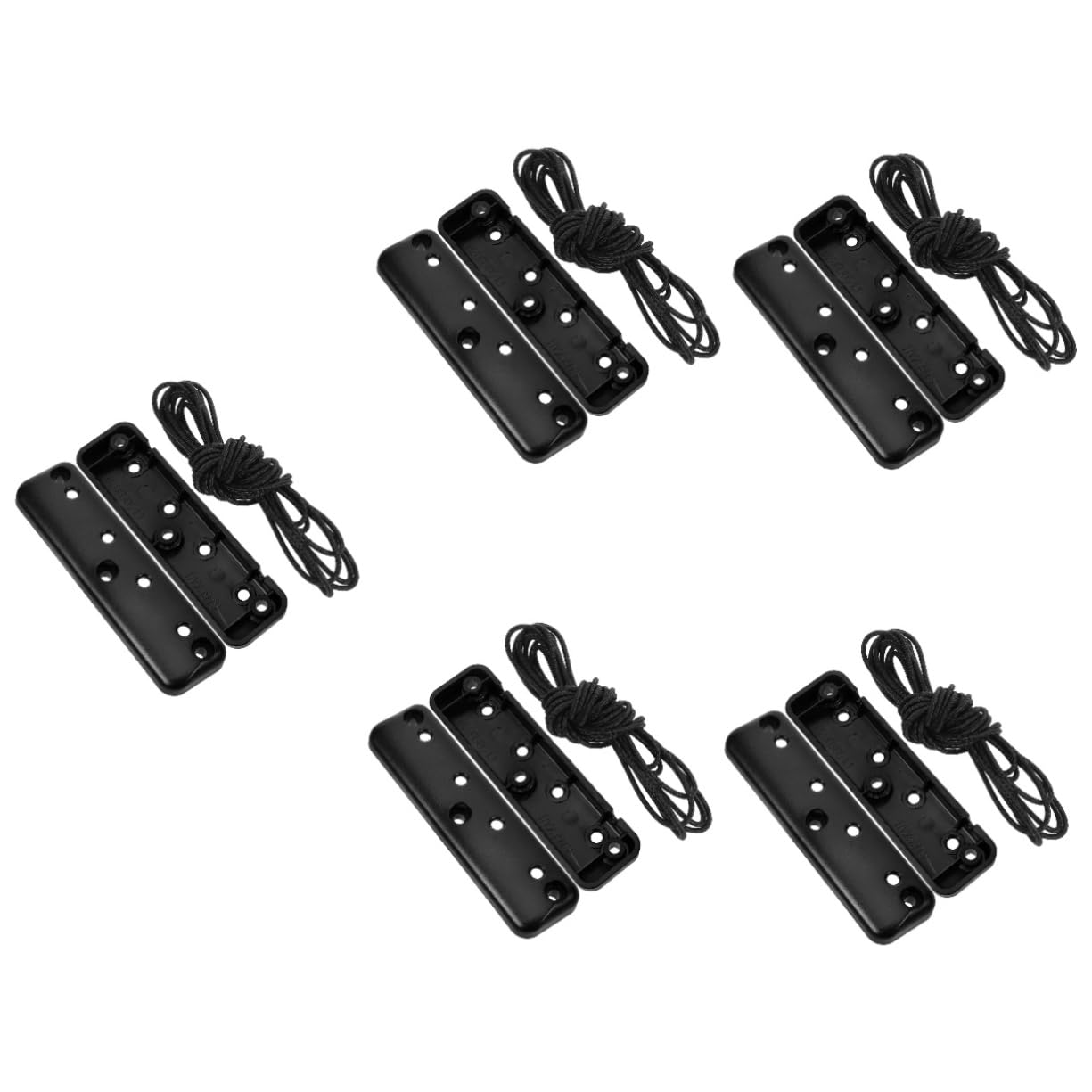 Alipis 5 Piezas Valla del gabinete de Pared Red de Equipaje de Coche Redes de Carga automotriz Red de Carga para Furgoneta Red de Carga para SUV Accesorios de vehículos el plastico Negro