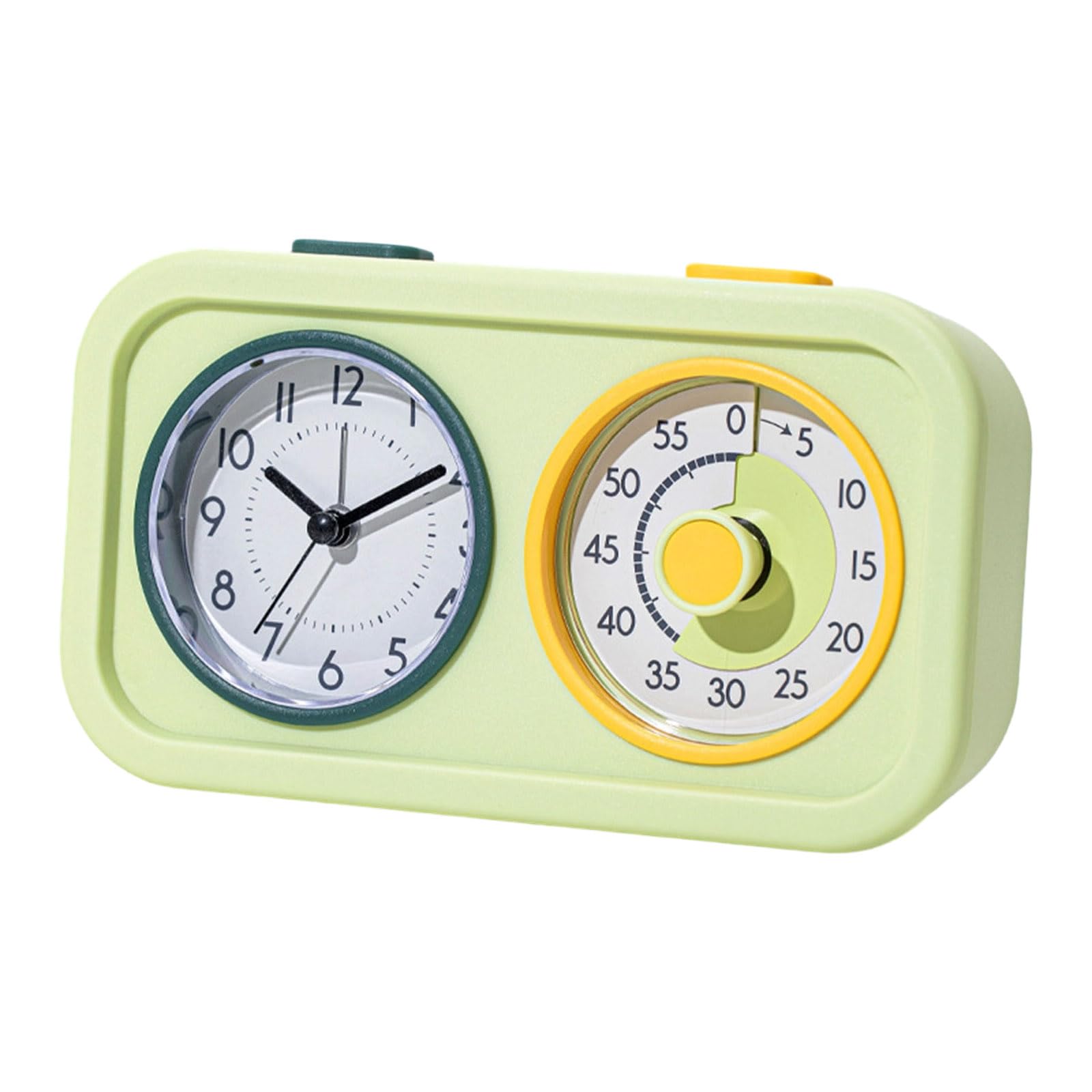 JAMIEKA Double Screen Display Visual Timer with Alarm Clock Precise Countdowns for Cooking Baking and Study Battery Operated