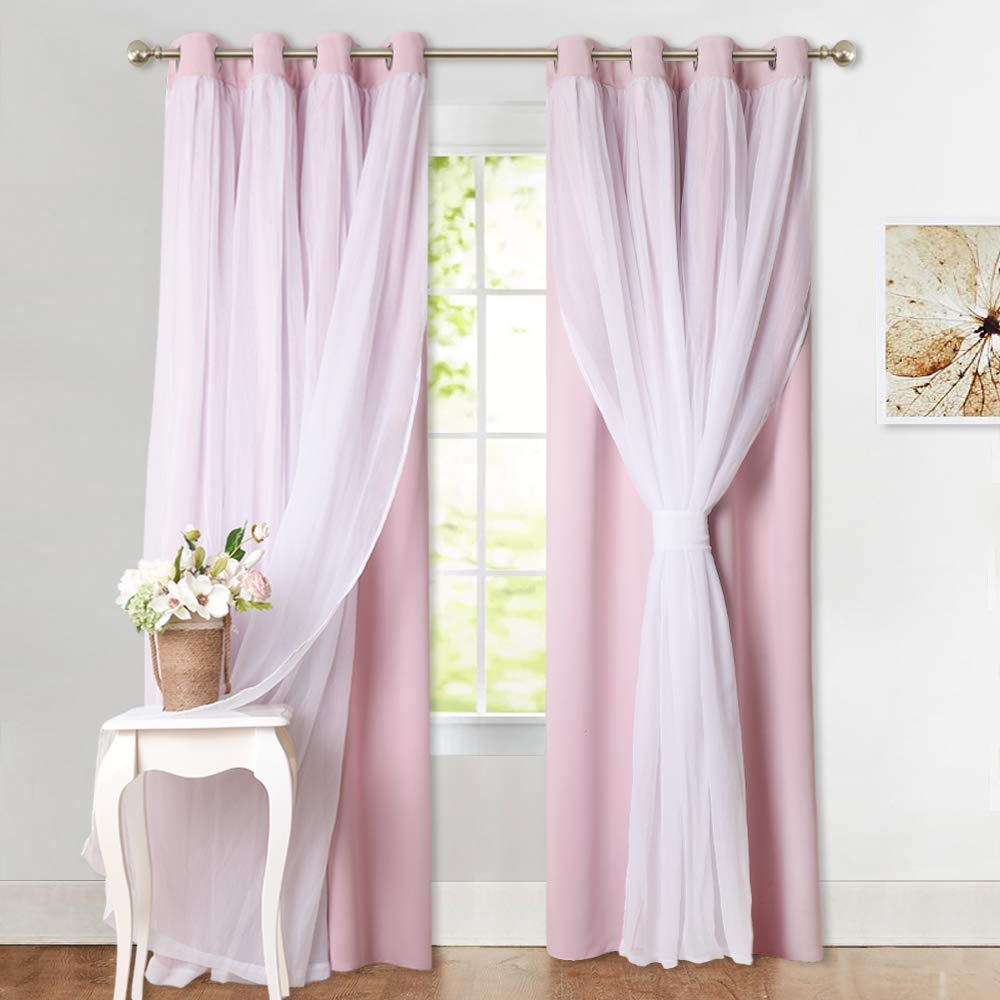Bedroom Pink Curtains Curtains & Drapes 2023