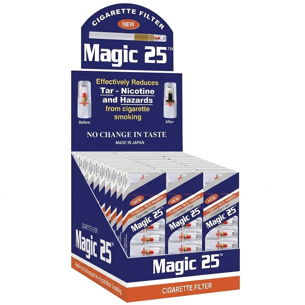 Amazon.com: Magic 25 30 Packs (300pcs) Cigarette Filters by Magic 25 :  Health & Household