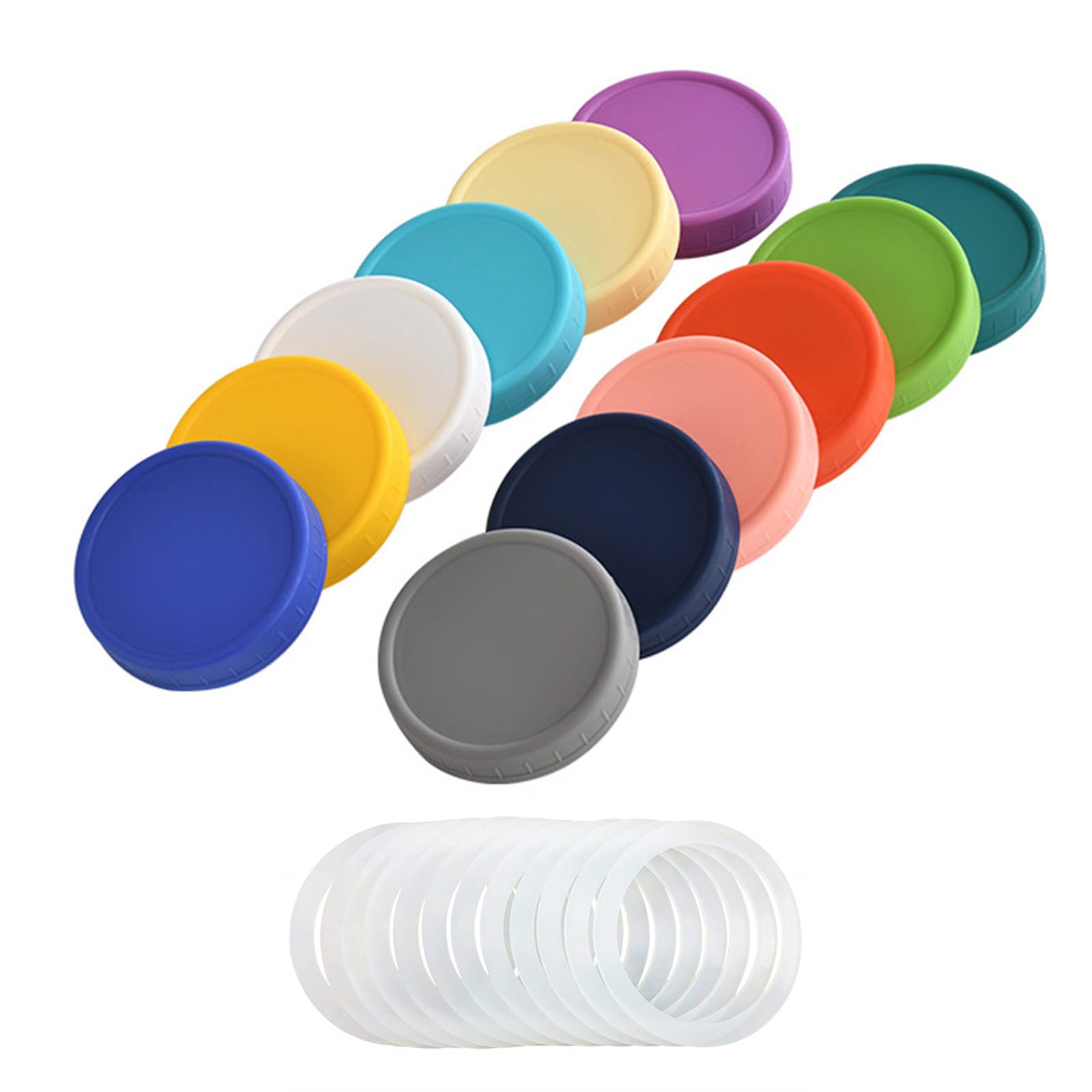 12 Pack Practical Canning Jar Lids 7CM Sealed Sealing Kitchen Organizers Accessories Masons Caps Lids