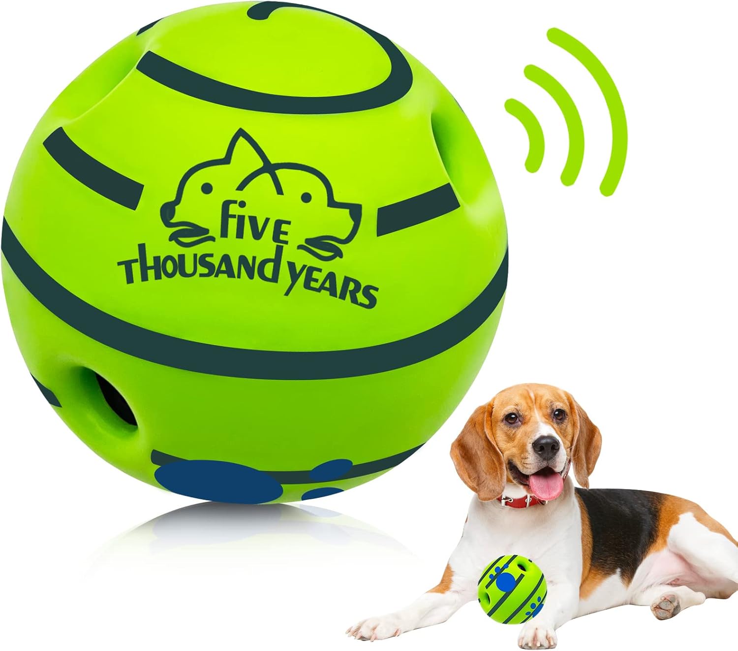 Wobble Giggle Dog Ball, Interactive Dog Toys Ball, Squeaky Dog Toys