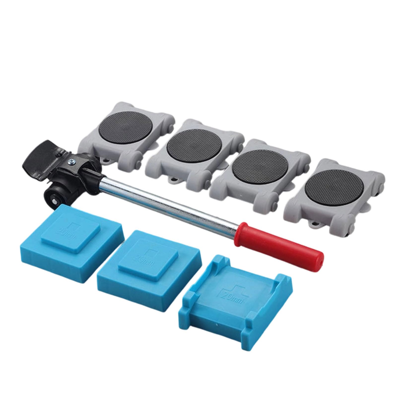Nvoqilin 8 Piece Set Multiple Purpose Heavy Duty Caster Wheel With Without Operate Rotates Casters For Easy Furniture Relocation Quiet Rolling Casters