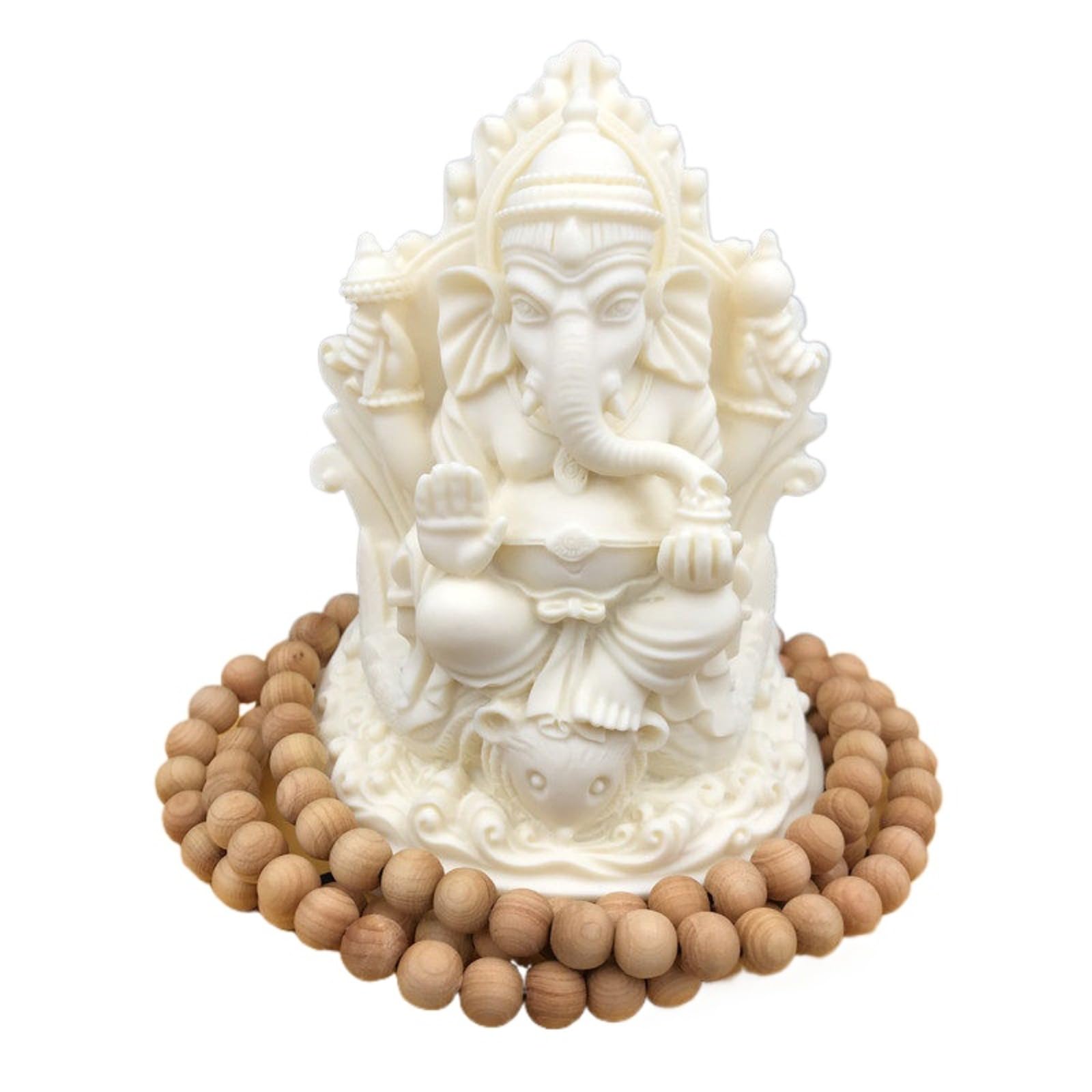 YXCQHZM Ganesh Buddha Figurine Elephant God Statue Handmade Gift Decoration Ornaments for Home, Garden, Car (E)