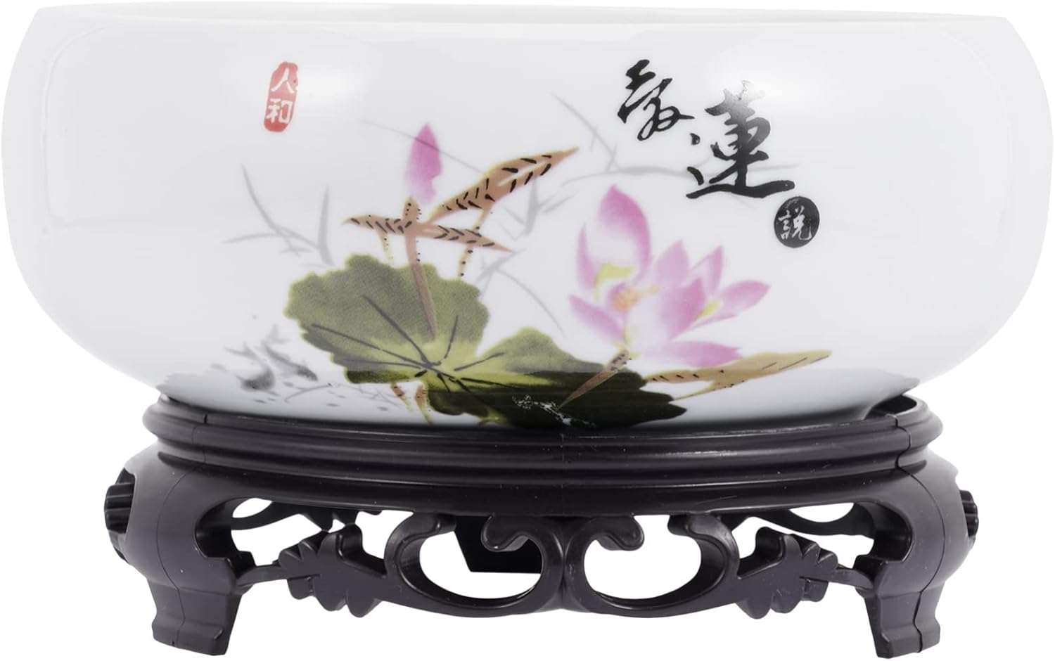 Alipis Planter Indoor Ceramic Planter Bowl Aquatic Plant Pot Round