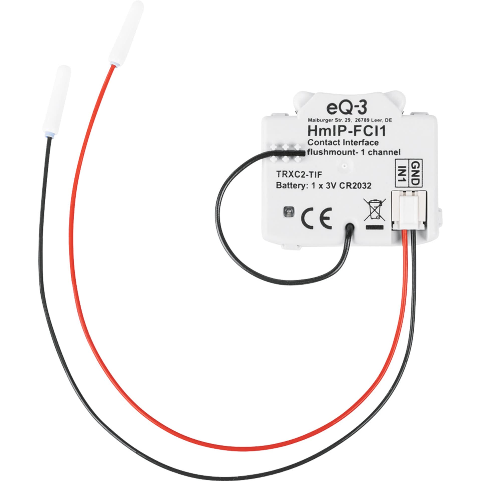 Homematic IP Interfejs stykowy podtynkowy – 1-krotny | Smart Home, 3 V, 153489A0