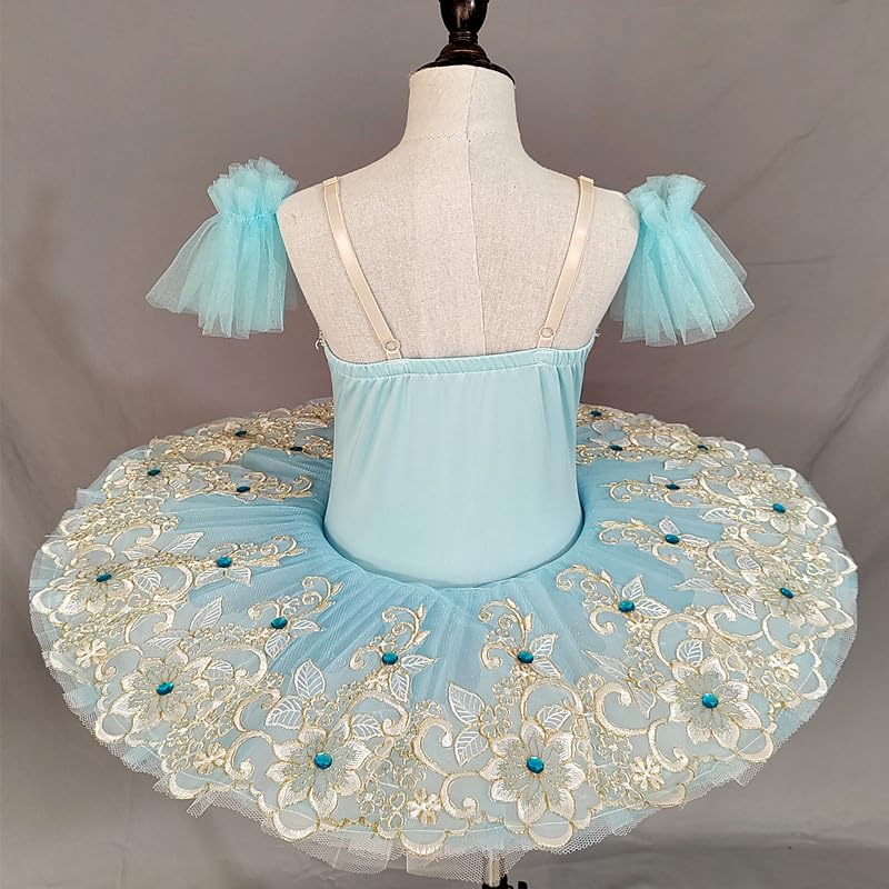 Professionelles Ballettkleid für Mädchen, Kinder Pfannkuchen Ballettkleidung Rock Tütü Tanzkleidung