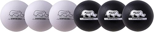 Miniatura 41 de Champion Sports Rhino Skin - Juegos de bolas de dodgeball de rebote bajo y individuales para juegos de juegos infantiles, PE, patio trasero y liga