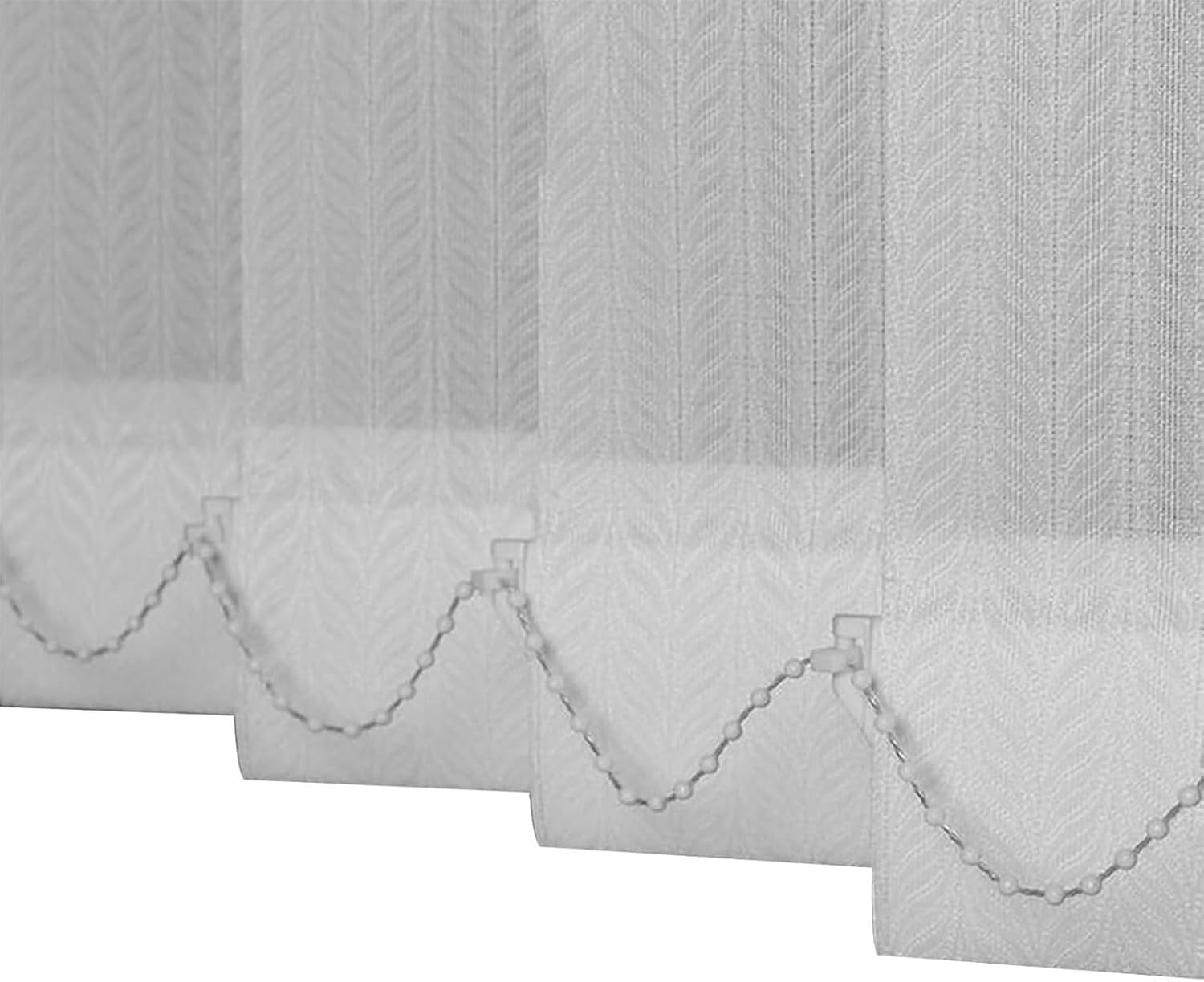 Cordless Interiors Vertical Blinds, Light Filtering Solar Fabric Blinds, Custom Made Blackout Window Shades, UV Protection Sliding Door Shades for Large Window, Living Room, Room Divider(Gray)