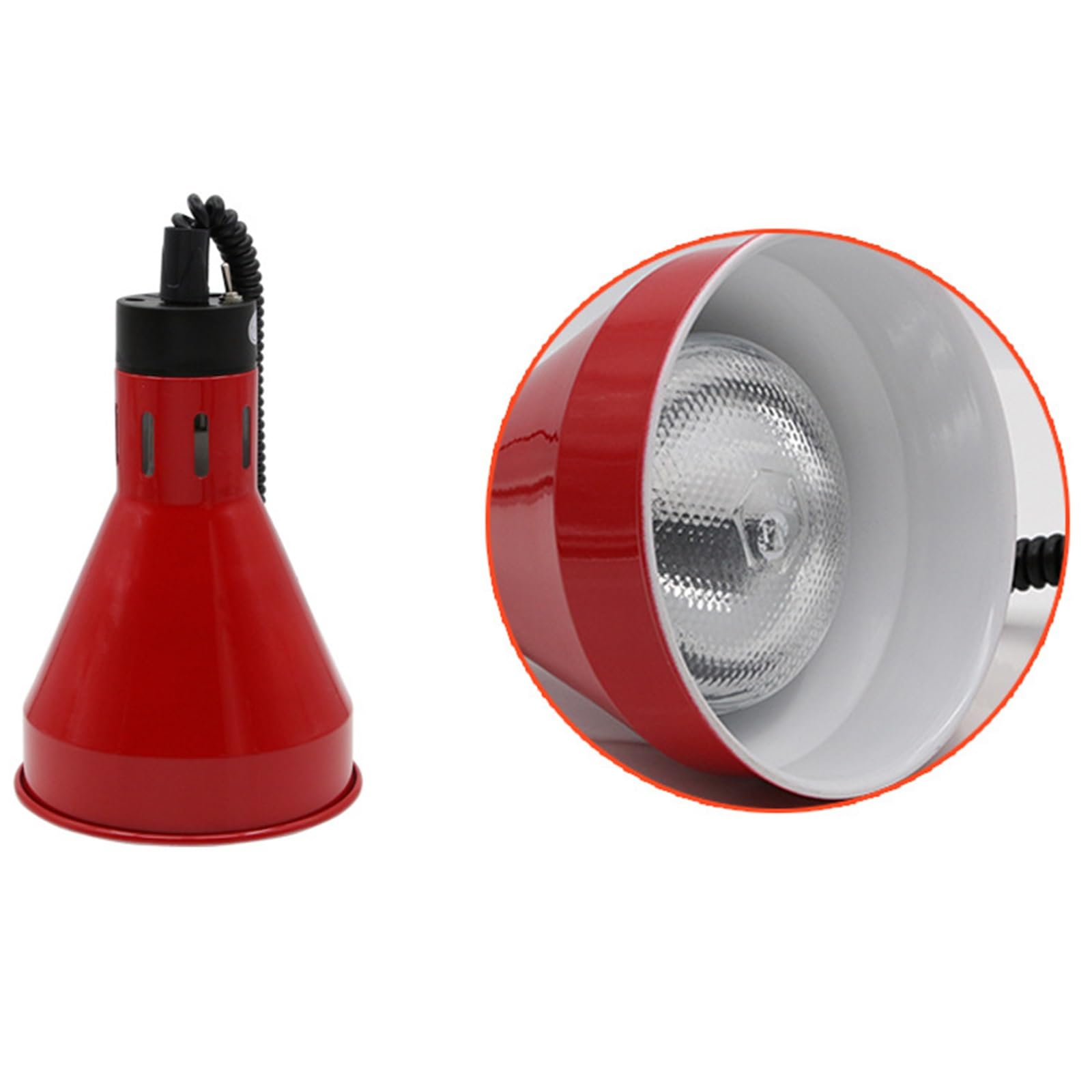Calentadores de alimentos comerciales, 170 mm, eléctricos tipo buffet con bombilla, equipo de cocina para restaurantes de servicio de alimentos, equipo de calentamiento con lámpara de aislamiento de