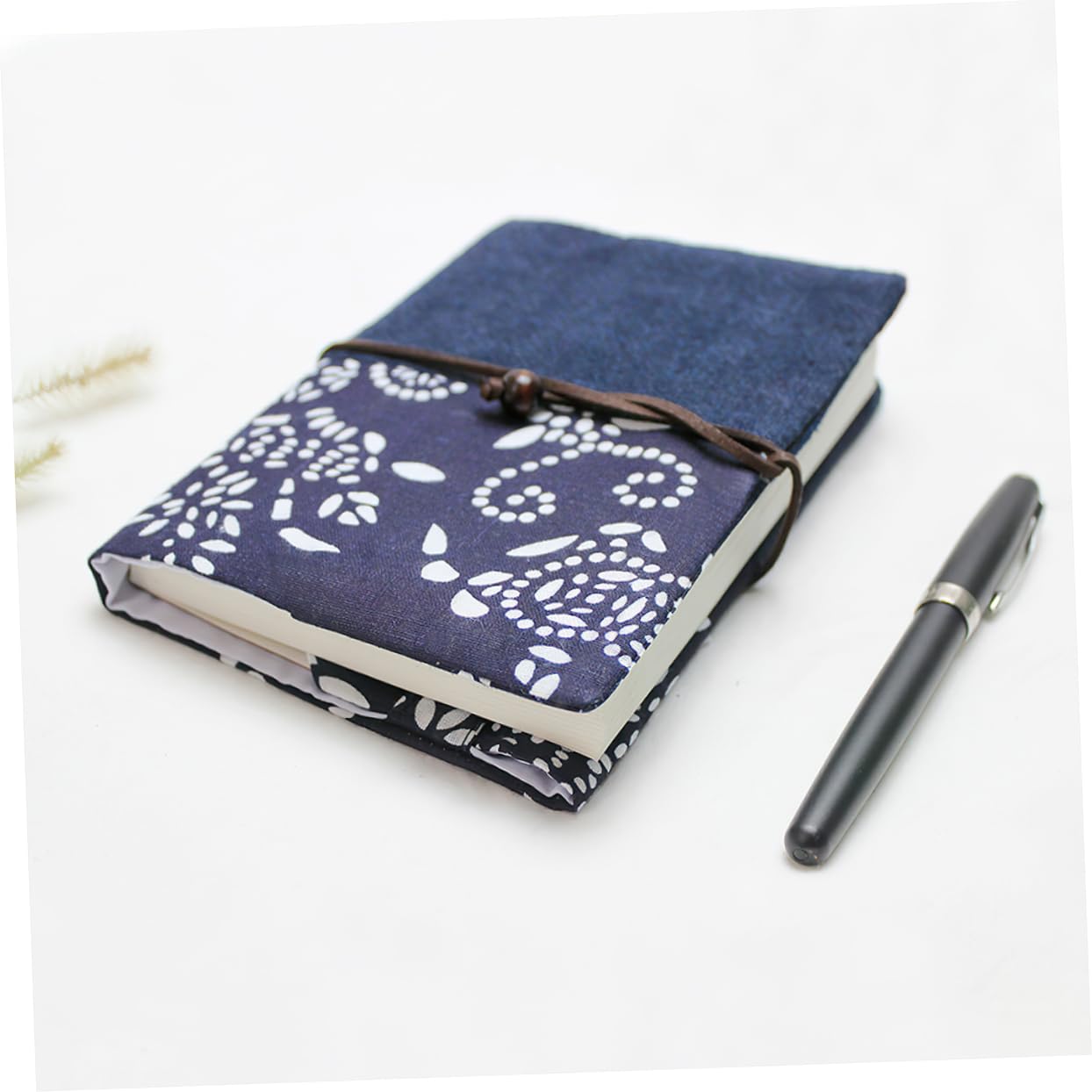 Tofficu 4 Pièces Protecteur de couverture de livre en tissu teint bleu encre livre decoration livre décoration afficher décor de livre en tissu protège-livre ornemental livre protecteur