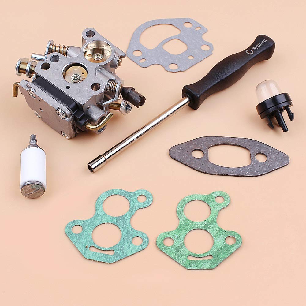 Tiempo Beixi Carburador Junta Ajuste Screwdrive Kit Compatible con Husqvarna 240 235 236 236E 240E OEM 574719402 545072601 Motosierra Recambios