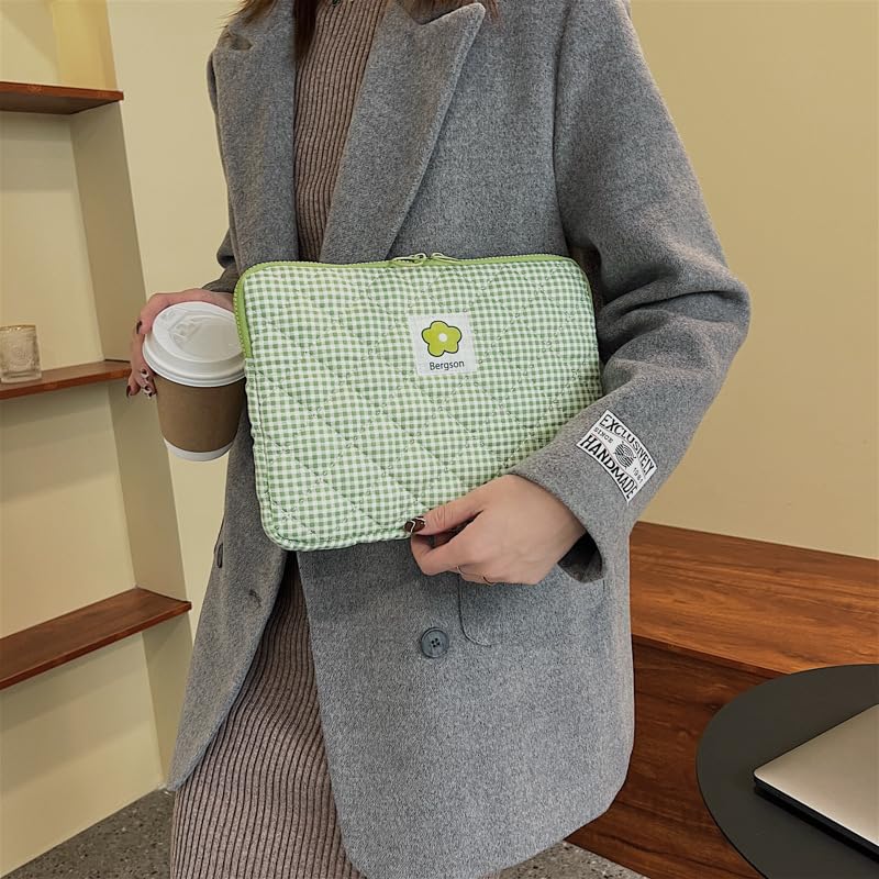 Funda acolchada para portátil de 11-15.6 pulgadas verde miniatura 6