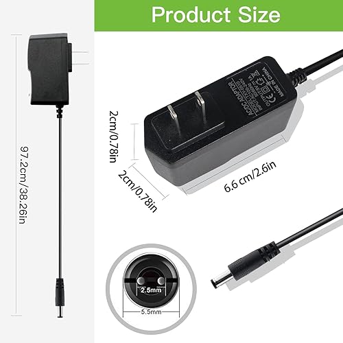 Miniatura 4 de Cable de fuente de alimentación de 5 V 1 A, adaptador de corriente máximo de 5 W, enchufe universal de cargador de pared, CA 100-240V a CC 5V 1A 5W,