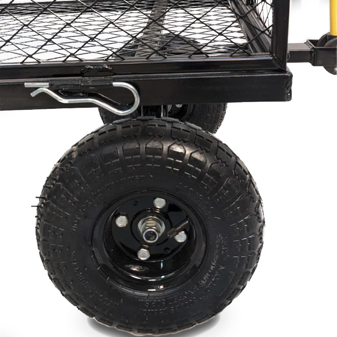 CARRELLO A MANO CON SPONDE LATERALI RIBALTABILI CARICO MAX 300 KG PORTA PACCHI PORTA TUTTO CARRETTO DA GIARDINO
