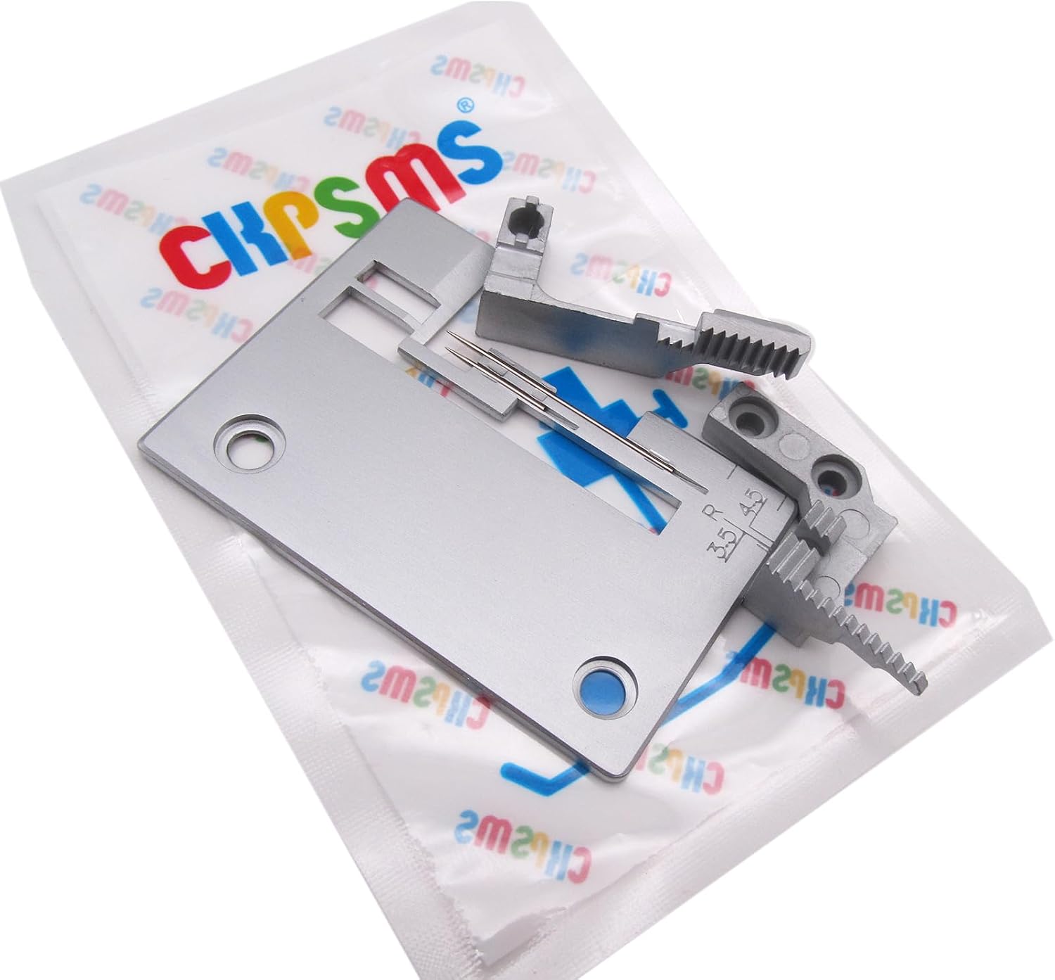 CKPSMS Brand - 1SET Feed Dog & Needle Plate #KP-19339 Compatible with/Replacement for Singer Brand 14CG744,14CG754,14SH644,14SH654,14SH744,14SH754