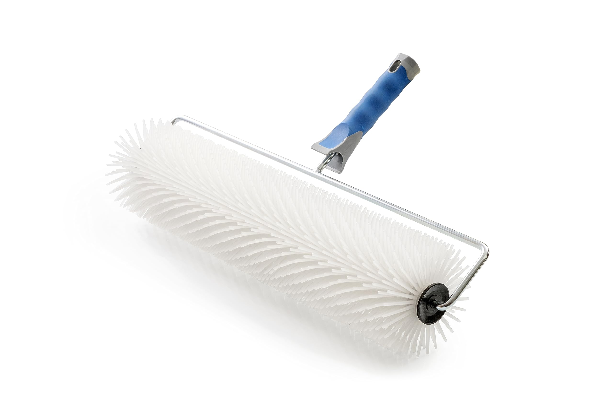 Spiked Aerator Roller for Self-Leveling Concrete, Flooring, Screeding, and Latex, Rolling Attachment Removes Air Bubbles for a Smooth Floor Finish, 500 mm Wide and 40mm Spike Length
