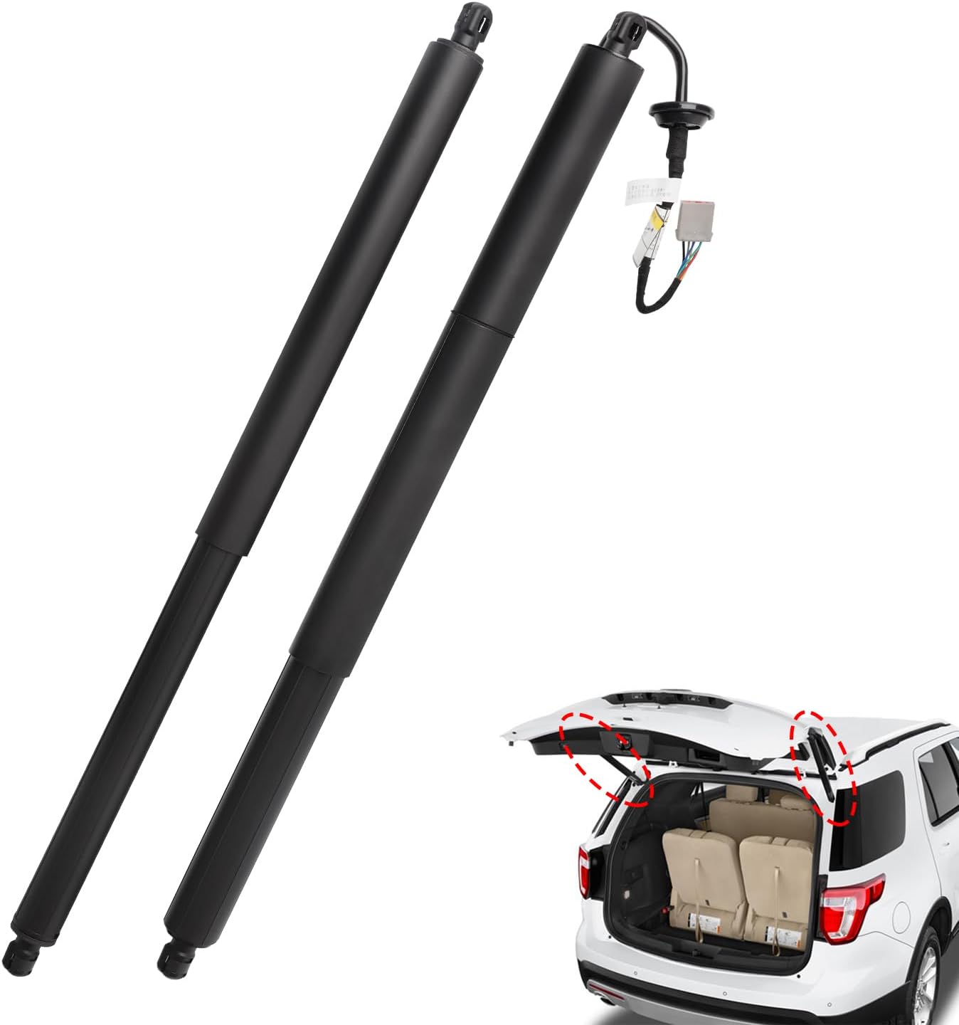 Rear Liftgate Power Support Shock Strut Compatible with 2016-2019 Ford Explorer Ford Police Interceptor Utility Base Electric Tailgate Lift Actuator Replaces OE# GB5Z14B351A GB5Z78406A10A (Pair)