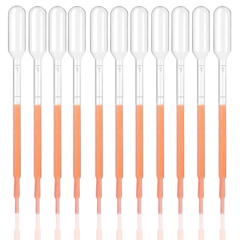 Buy 100PCS 1ML Disposable Plastic Pipette with Scale,Transfer Pipettes