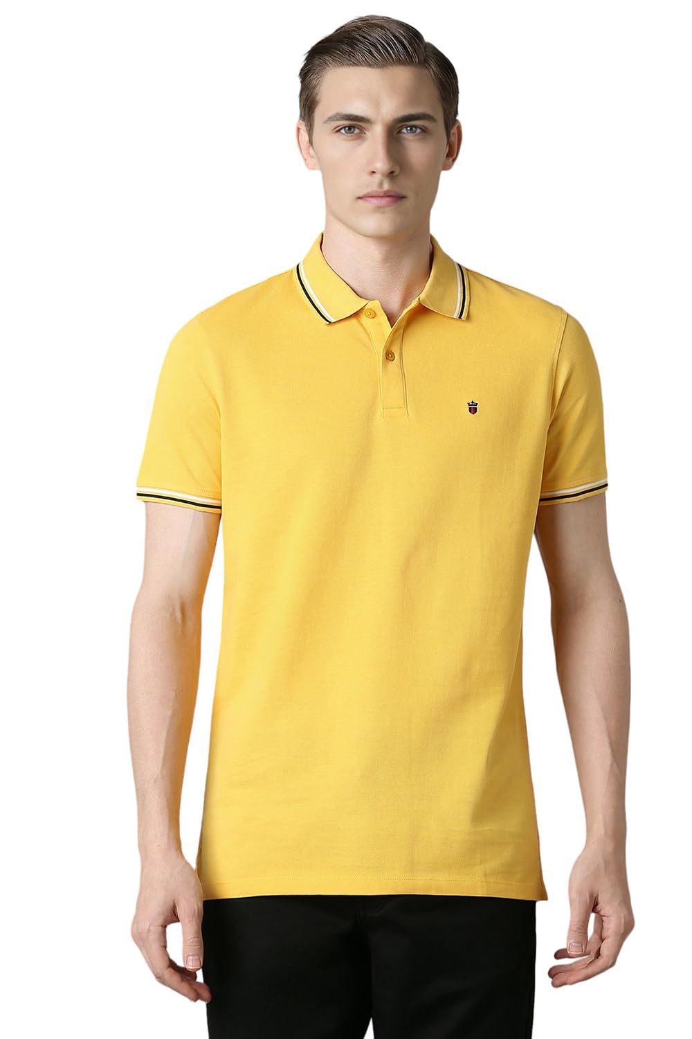 Louis Philippe Mens Solid Slim Fit T-Shirt (LYKPCSLPA79282_Yellow (B0D4Z9FBPX) Amazon Price History, Amazon Price Tracker