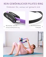 Set inel Pilates LIONSCOOL 35cm Magic Circle cu mâner dublu 3