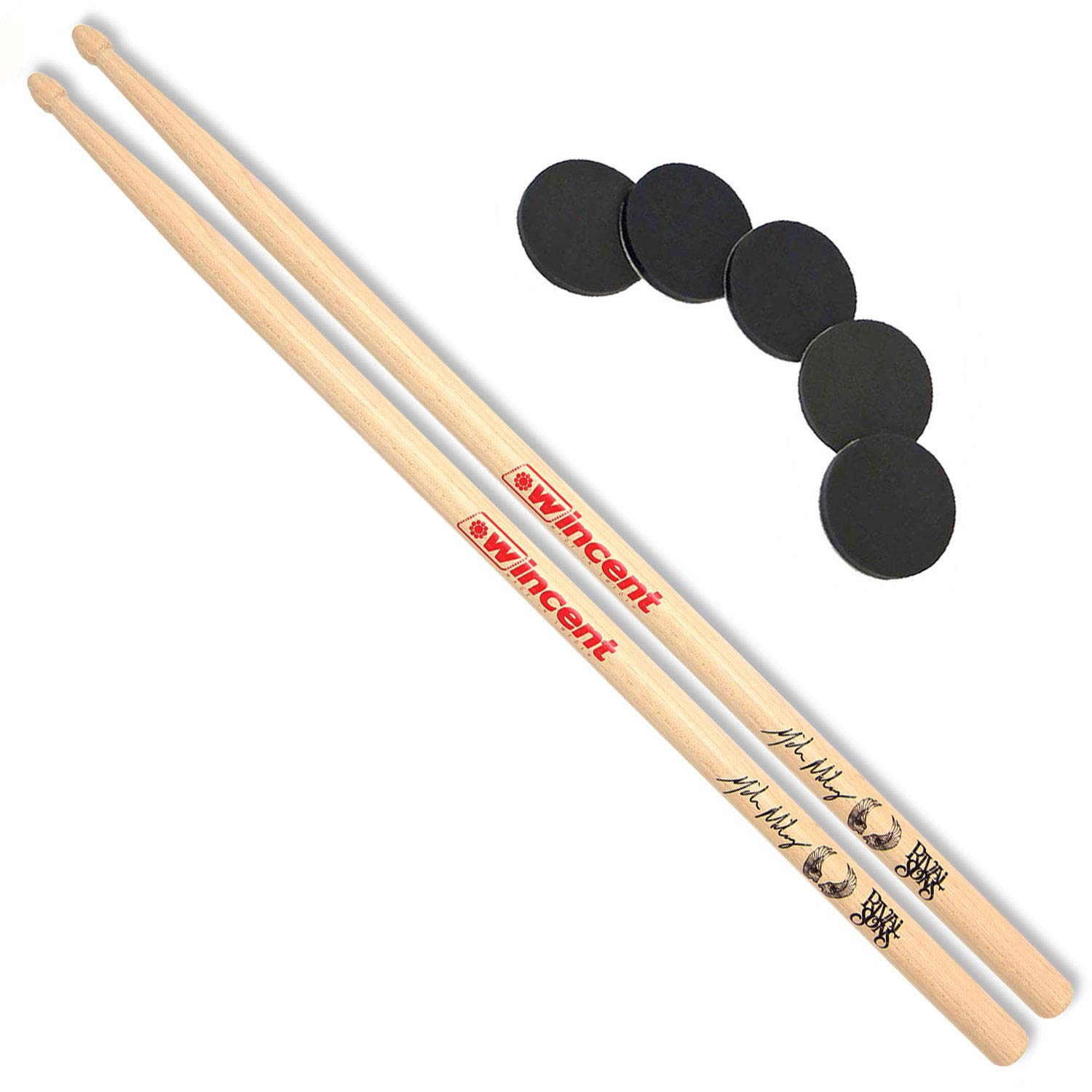 Baguettes Wincent Michael Miley avec accessoires Keepdrum de rechange - 8